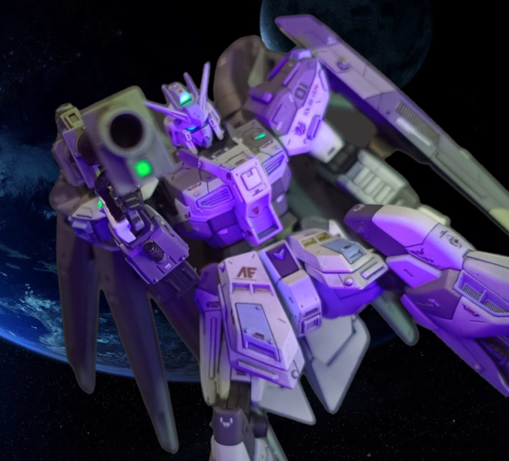 ビコーン✨️!ツインアイだけブルーに。