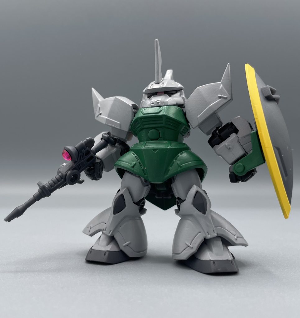 MS-14A GELGOOG かっこい~!!!!モビルスーツアンサンブルでついにシャア専用ゲルググが出ました!前々弾のギャンと合わせてテキサスも作りたい・・・! ですがその前に「量産型ゲルググ」です。ゲルググの造形、最高ですね~。SDらしいカッコ可愛いデフォルメ感がたまりません(>_<)