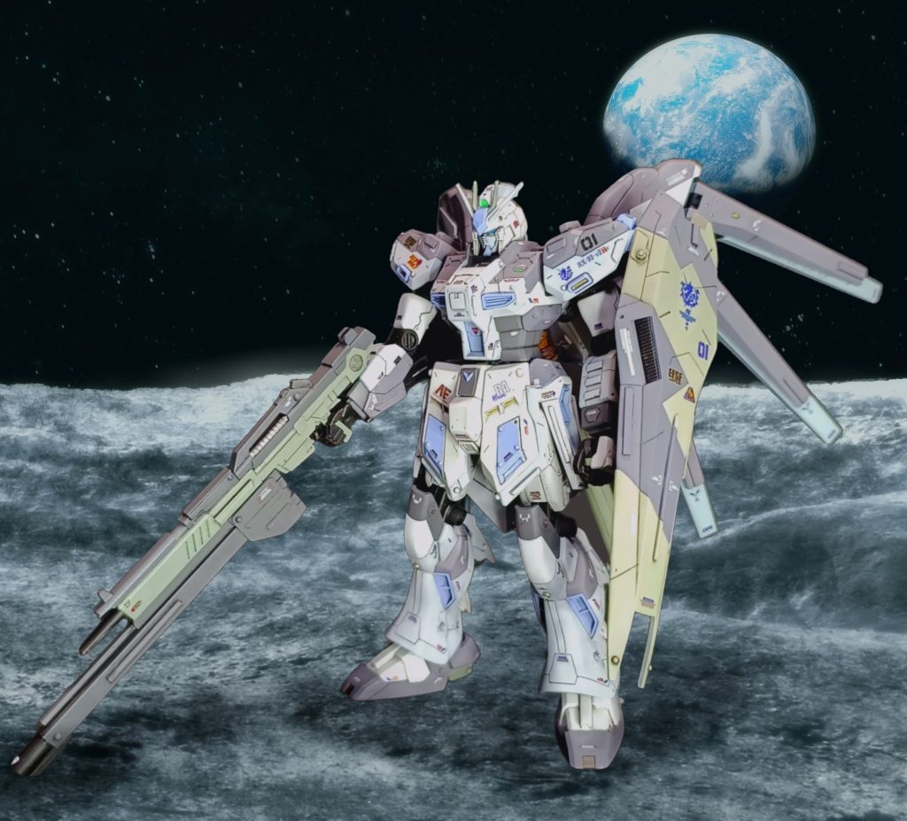 追加武装。EG νガンダムのビームライフルを少し延長し、ロケットバズーカを追加