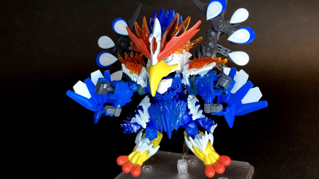 背中の羽根展開!ウェーニバルの対戦時の姿のようになります!