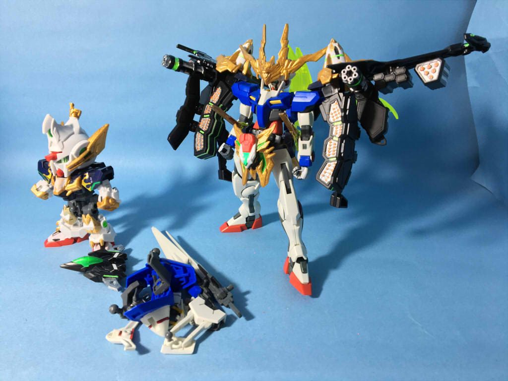 HG×SD 趙雲ダブルオーガンダムコマンドパッケージ(リアル頭身×SD×HGコンパチブル完成品)–9枚目/制作者:enarin