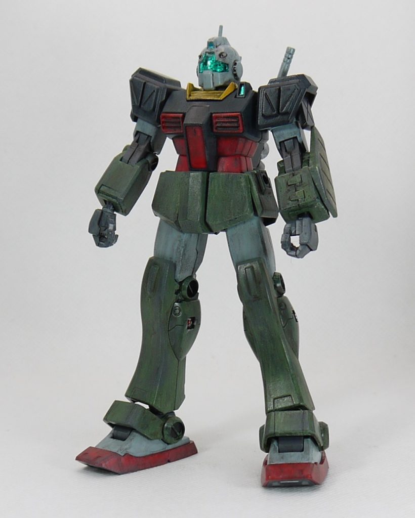 HG 1/144 ジムII・セミストライカー（筆塗り）–2枚目/制作者：junhon