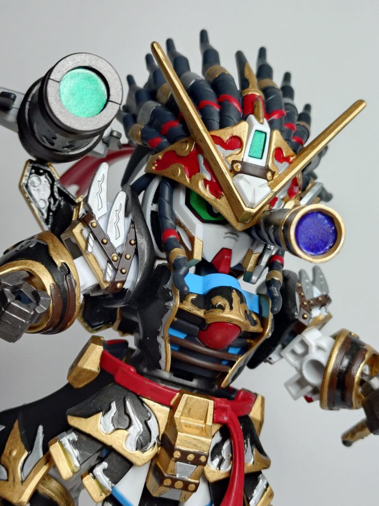 「ブラストフィーバー!」専用スコープを装着して大砲メガライヤーを放つ必殺技。何にも考えずにスコープ内と砲身内を違う色で塗ってしまった…【EXSTA VIEW】