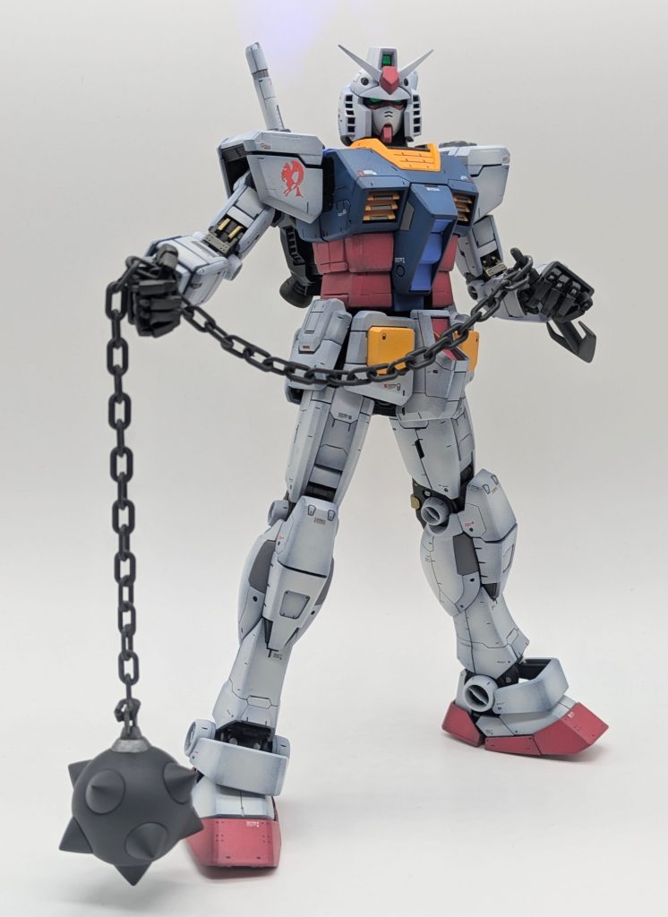 今回、ガンダムハンマーも作成しました。年末のちょうどいい時期にプレバンから届きました