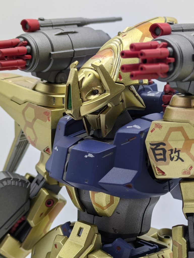 2色の金色でヘックス迷彩をしました！