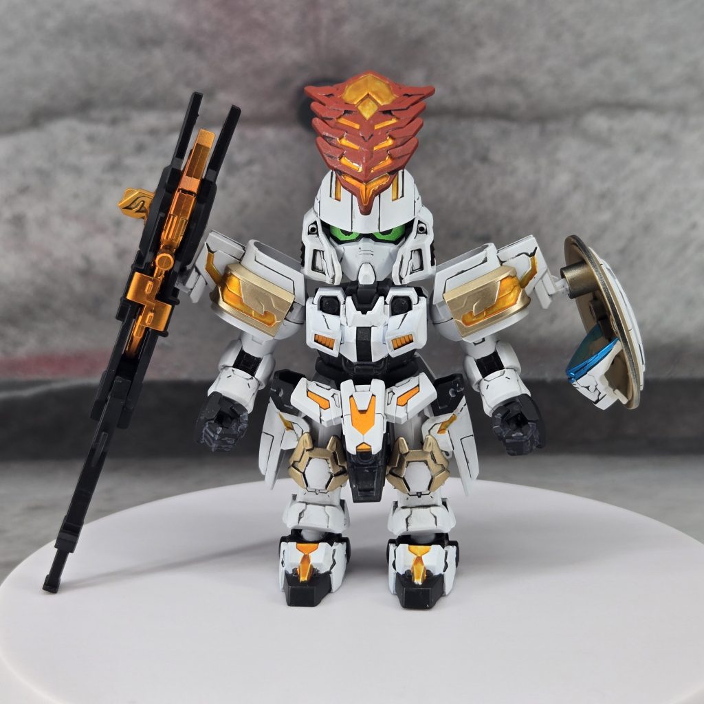 マスクは盾にマウントしておくことができます