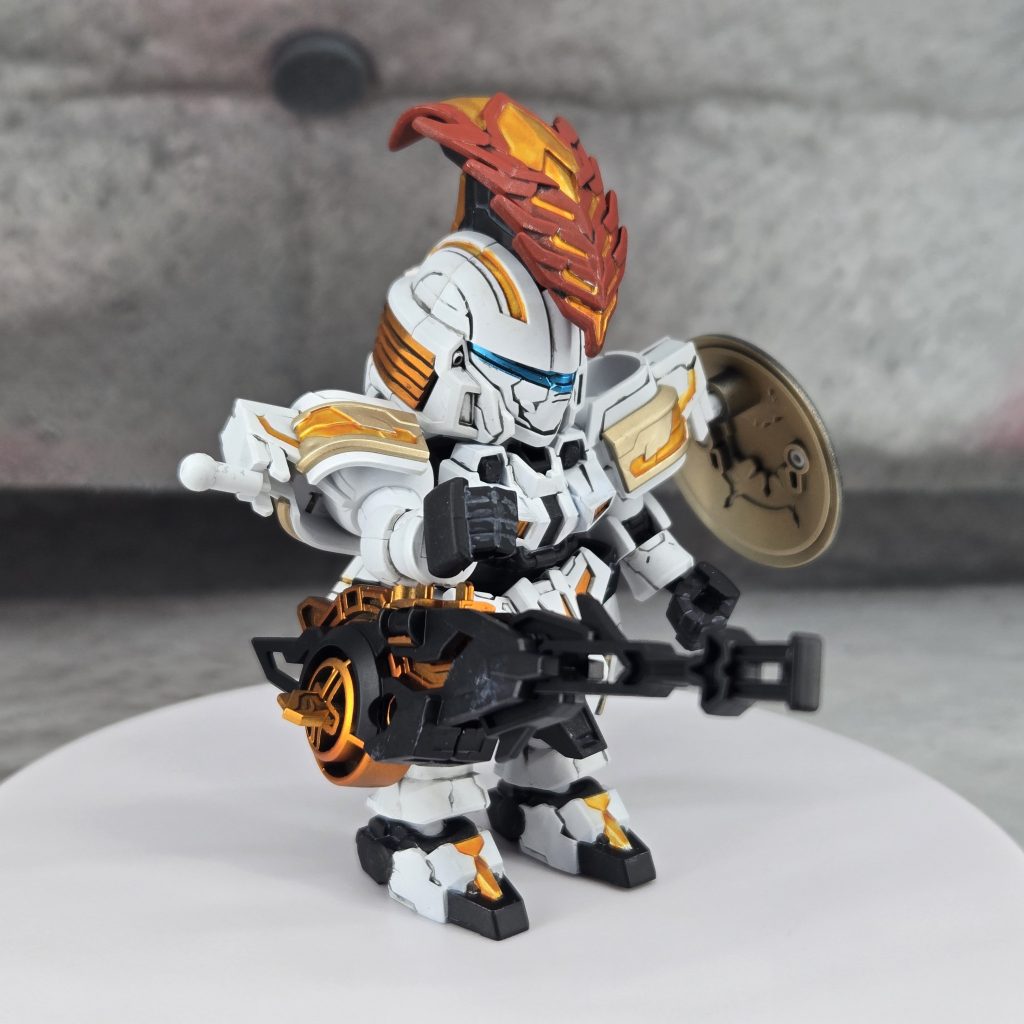 夏侯惇と基本同じ作りなので腕に武器マウントします