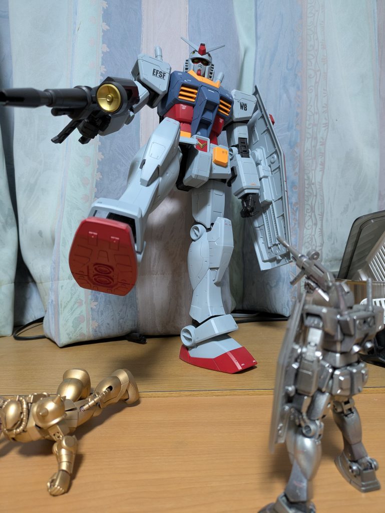 関節がカッチリしてるので片足立ちもできちゃう