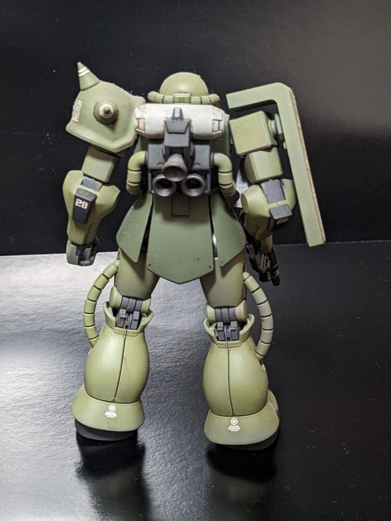 背中です。バックパックを少しいじりました。 