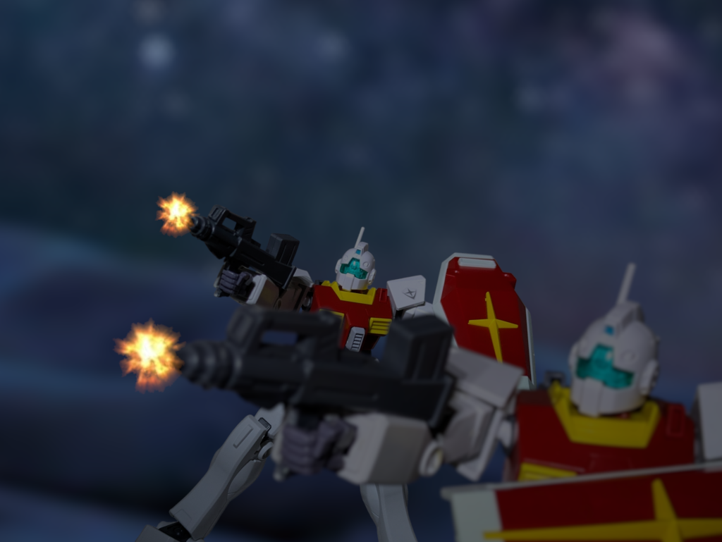 NIX隊員「ちょこまかしやがって!」「フライトユニットを狙え。」