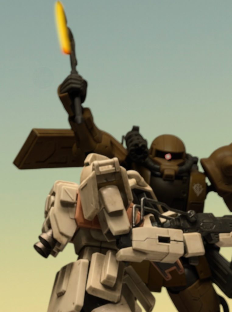 日本戦線に投入された戦力は主にザクⅡC型を主としたMSおよび機械化歩兵部隊で本来ならマゼラアタックを含む戦車大隊も投入予定であったが、制圧地域の空港施設を国連軍が撤退前に破壊したため投入できず、更にその影響により補給は中国大陸から飛来するガウ攻撃空母からの物資投下に頼らなくてはならなかった。そのため国連軍から鹵獲する事も多く、前線では国連軍の61式戦車や10式戦車を鹵獲して臨時戦車大隊を編成していたという。また、改造機も運用されており、ザク・ハーフキャノンは各タイプ合わせて5機がC型から改造されて運用された。