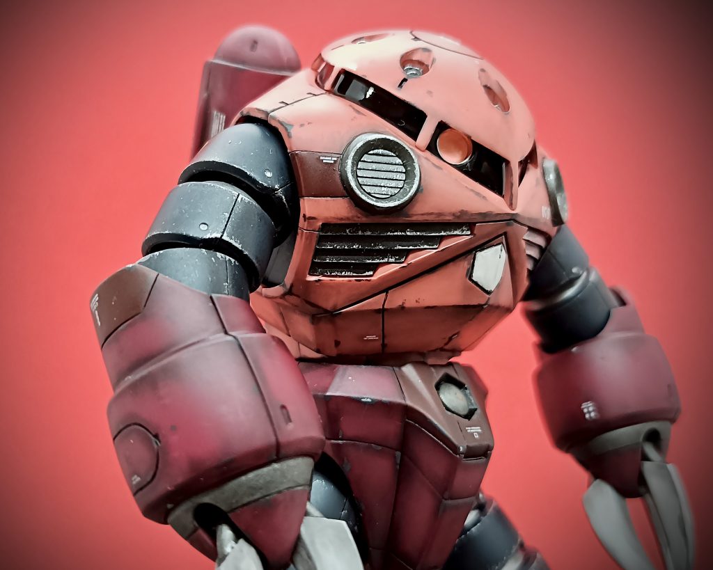 モノアイはザク系よりサイズが大きいのでSPプレート＋Hアイズに。