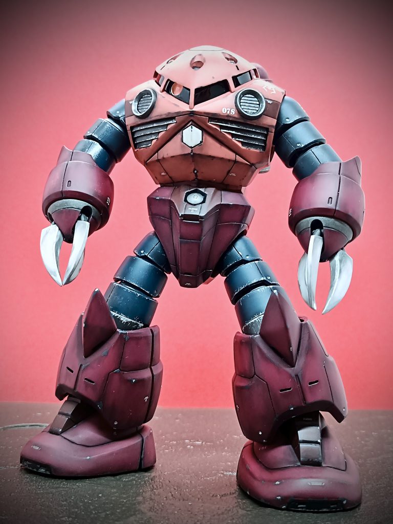 いつものスジボリ＋汚し仕上げです。