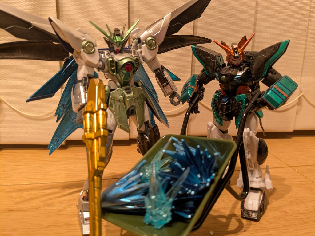 前回作成のお空ウイングとセットで１枚。２人ペアのイメージ+お燐のほうがちょい小柄なイメージがあったので、ちょうど良い感じかな〜と思う出来になりました！