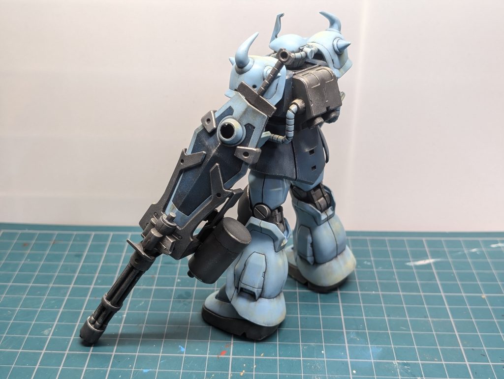 素組からのスジ彫り彫り直し、つや消し、リアルタッチマーカー、ウェザリングマスターにてウェザリング