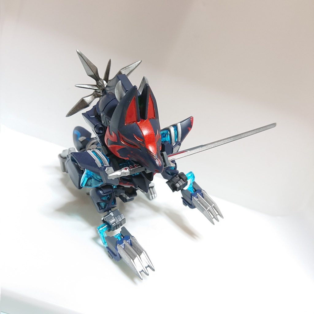 蛍光塗料+1部メタリック 佐助デルタガンダム–2枚目/制作者:ライカ