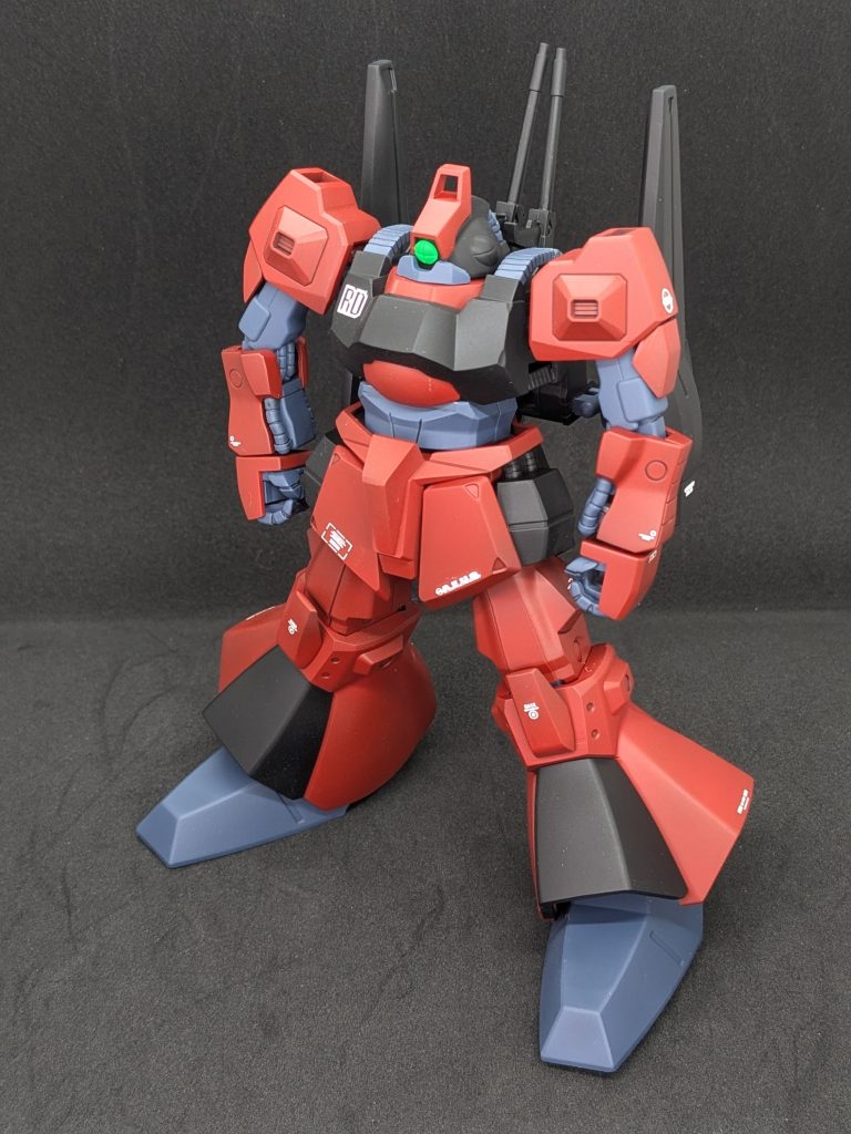 調色レシピ赤：メカサフヘビィ→レッド+ナチュラルブラウン黒：メカサフヘビィ→ブラック関節等：メカサフライト→エヴァダークグレー+インディブルー緑：蛍光グリーン