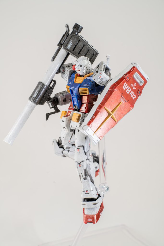 RG ガンダム ver.2.0 メタリック筆塗り全塗装–4枚目/制作者：わぁわぁ