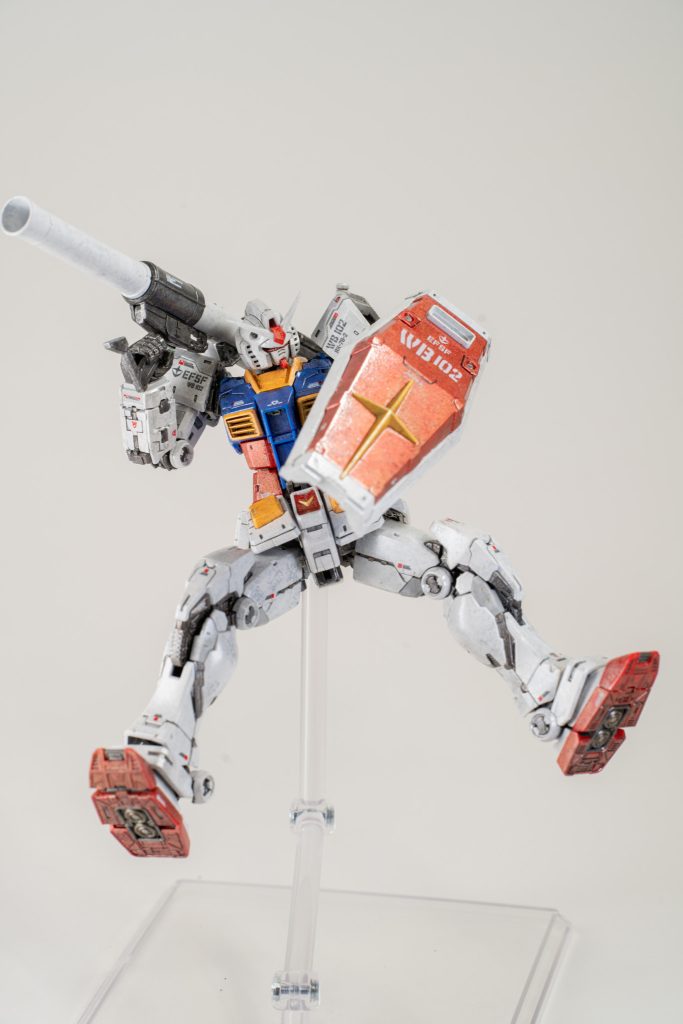 RG ガンダム ver.2.0 メタリック筆塗り全塗装–5枚目/制作者：わぁわぁ