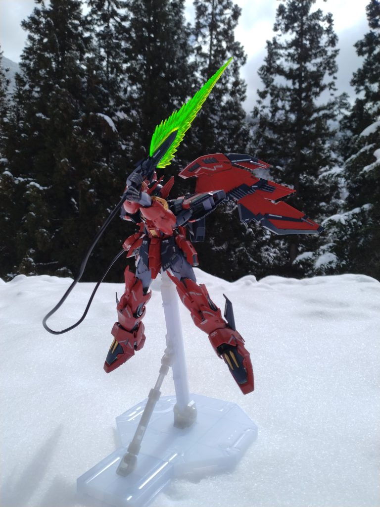 ウィングゼロも一緒に撮れば良かったなぁ〜他にも雪上で戦ったガンダム名シーン行けるね😆😆😆