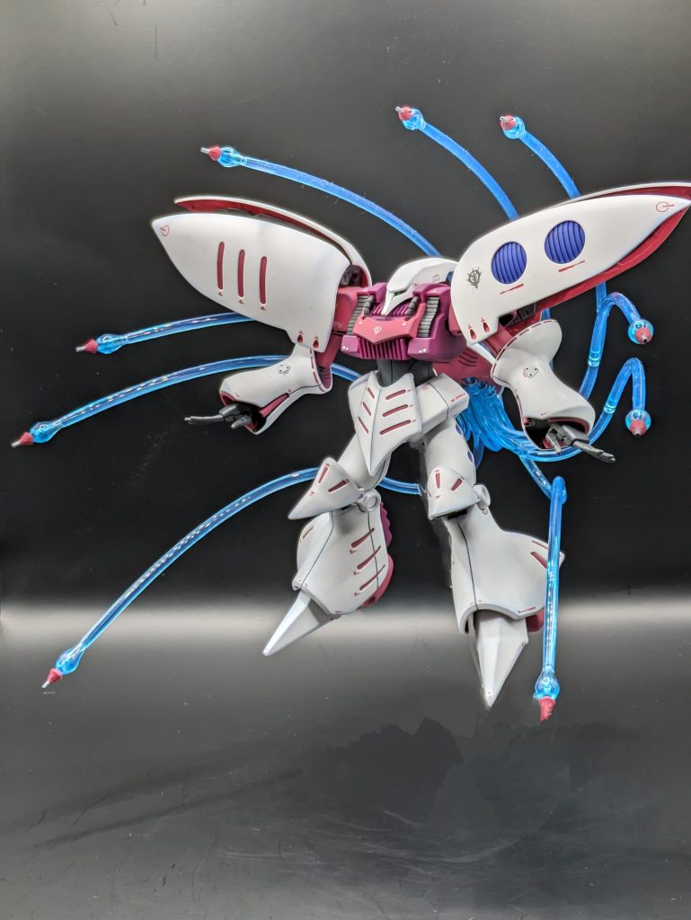 ほんとはファンネル10個だけど、ポロリ酷すぎ。9個でギブ💧 渦巻くファンネルを再現したかったな…