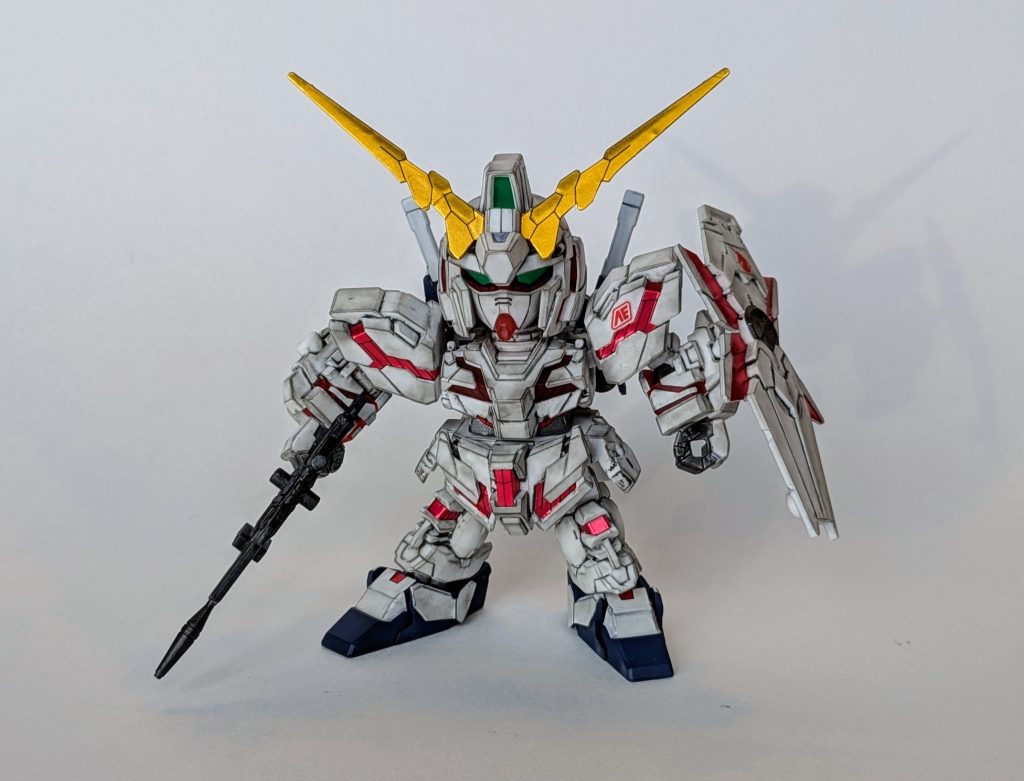 SDは初めて作ったのですが、昔息子たちが作ってたのと違って、ディテールや可動域もしっかりしていて作りがいがありました。組み立てが楽な分、仕上げに時間を使えるのがいいなと。