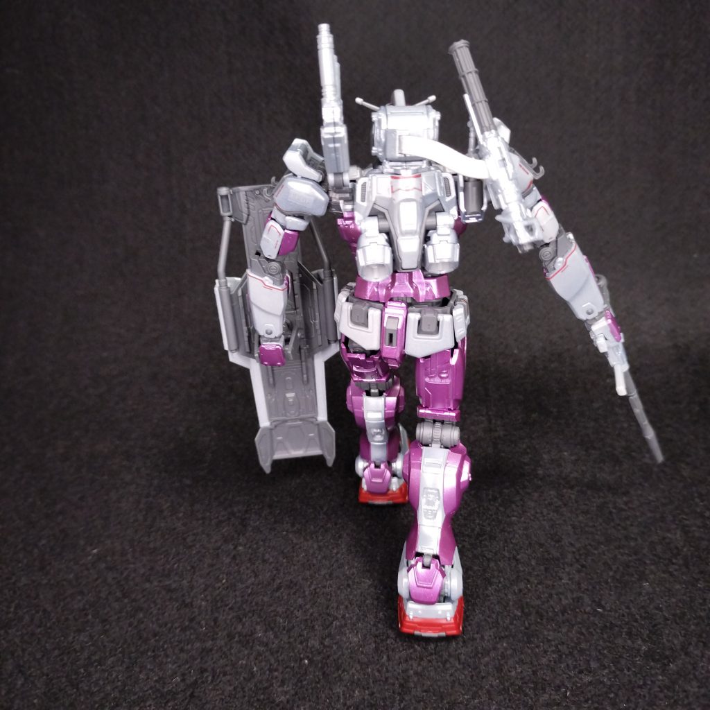 グレーの部分をメタルパープルにしました！メタルピーチと迷いましたが結果は同じだったかと…でも後ろ姿は意外と好きです(zaku-kao8)