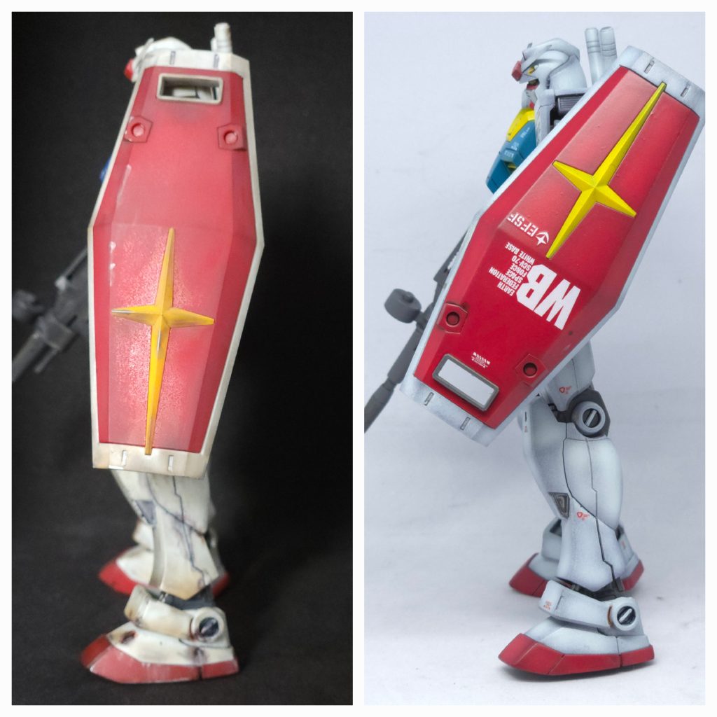 比較2。横からの図。デカールワークの楽しさを信じてない頃でした。今思えば、何故にやらなかったんだろう?と💦今となっては、デカールワークが楽しくてしゃーないっす。それだけ成長出来たと思います。