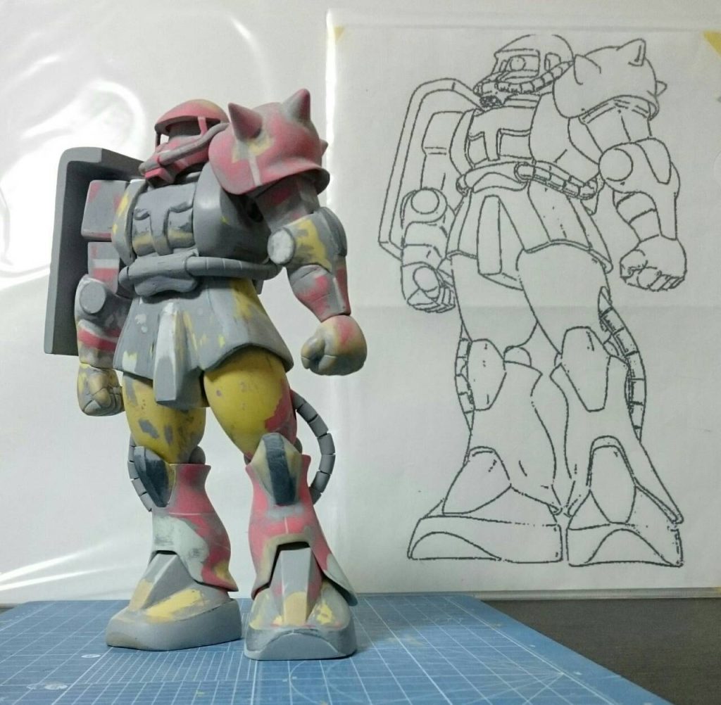 制作過程④塗装直前。