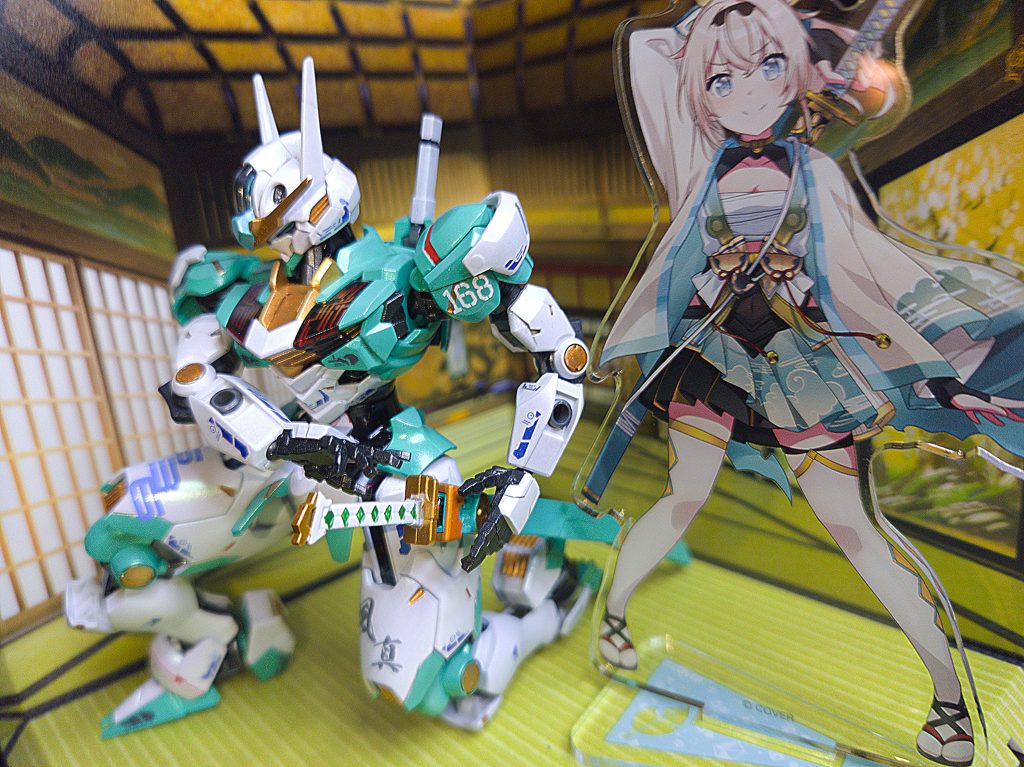 和室で膝立ちも雰囲気は良い