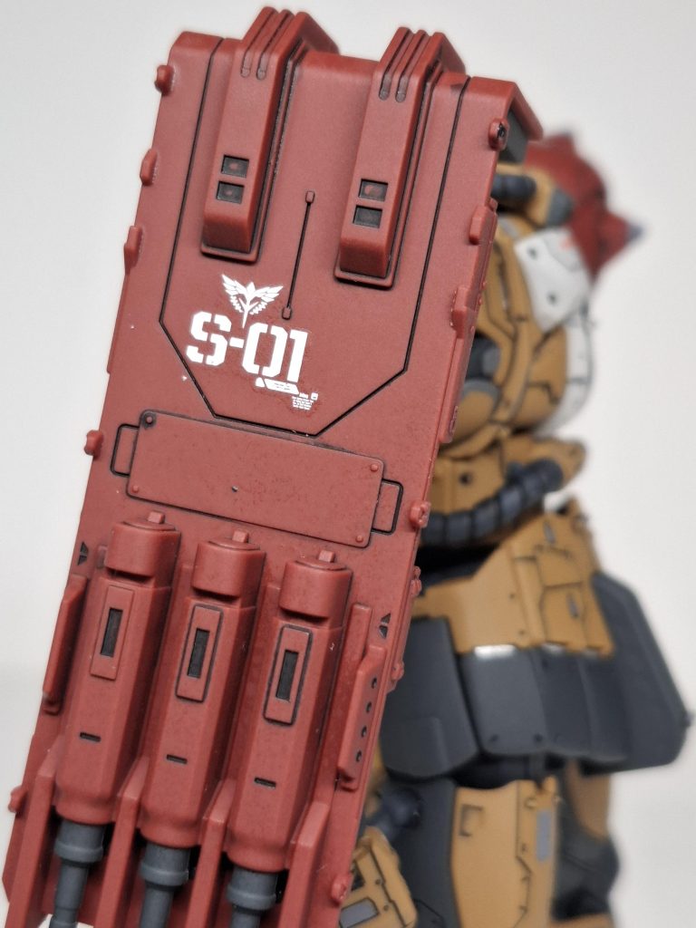 汚し塗装で仕上げるので情報量が多すぎなくなるようにしてます。(単に似合うデカールがない)