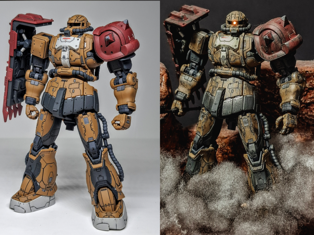 先に見せちゃうとカメラのせいもありますがこれがこうなります。自分もあとで見たらここまで迫力に差が出るかと思っています。