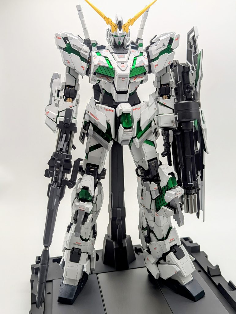 PGユニコーンガンダム 覚醒カラー全塗装クリアグリーン–9枚目/制作者：kenshira0123