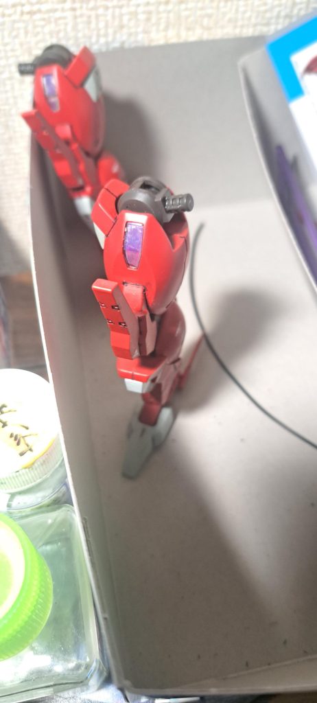 ラピーテープ貼ってみたくらいです。一度作っていることと水星のキットなので作りやすく仕事終わりのちょこっと時間の楽しみにピッタリでした。