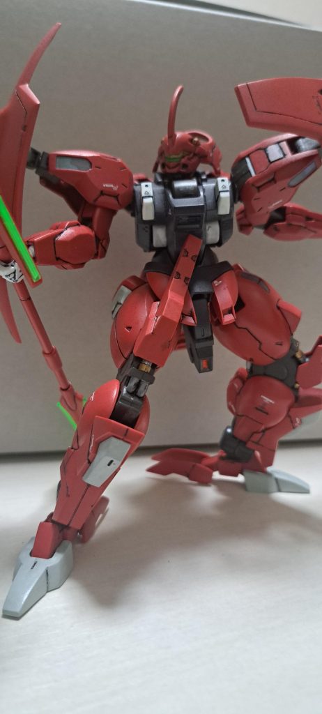 肩のとこにプラ版。半光沢クリア仕上げ。