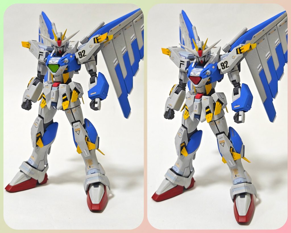 胸のレンズ部分はサイコフレーム。フルドライブするとルーバー状の装甲がパージされサイコフレームが露出する★