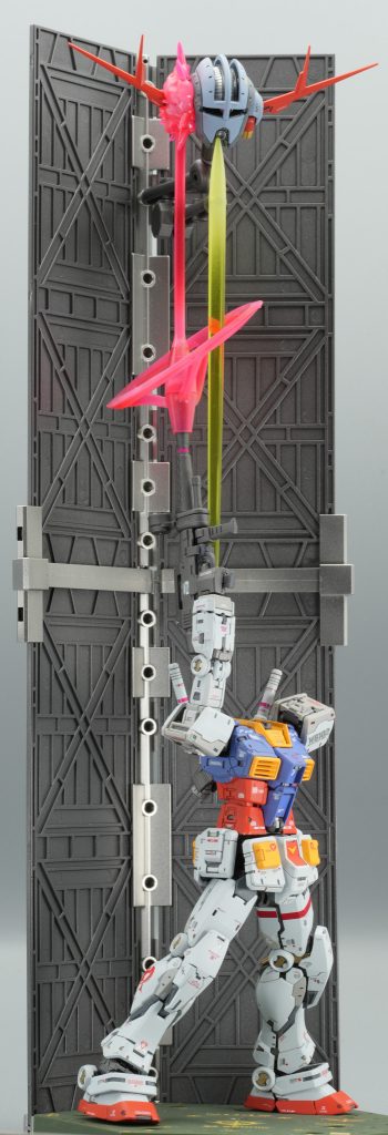 ラストシューティング!この前作成したガンダムver2.0を使いました。カッコ良い。