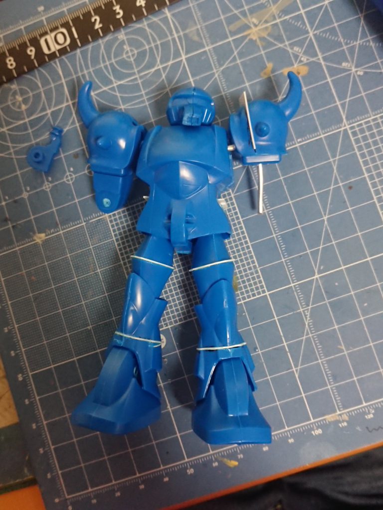 肩〜肘関節の工作過程