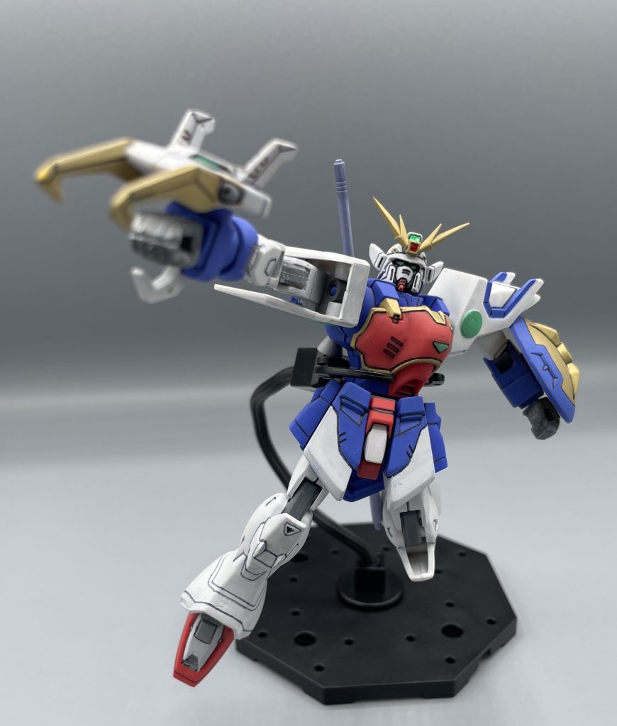 一撃必殺!収縮自在のドラゴンハング!! 旧キットで、ドラゴンハングのギミックを差し替えなしで再現しているの強すぎる。