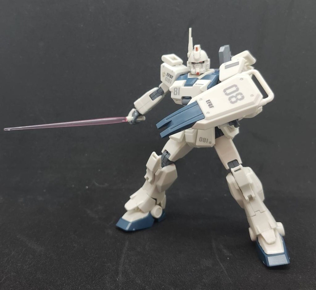 ビームサーベルで1枚。陸ガン系特有の脚にサーベル格納されてるのすこですわ…