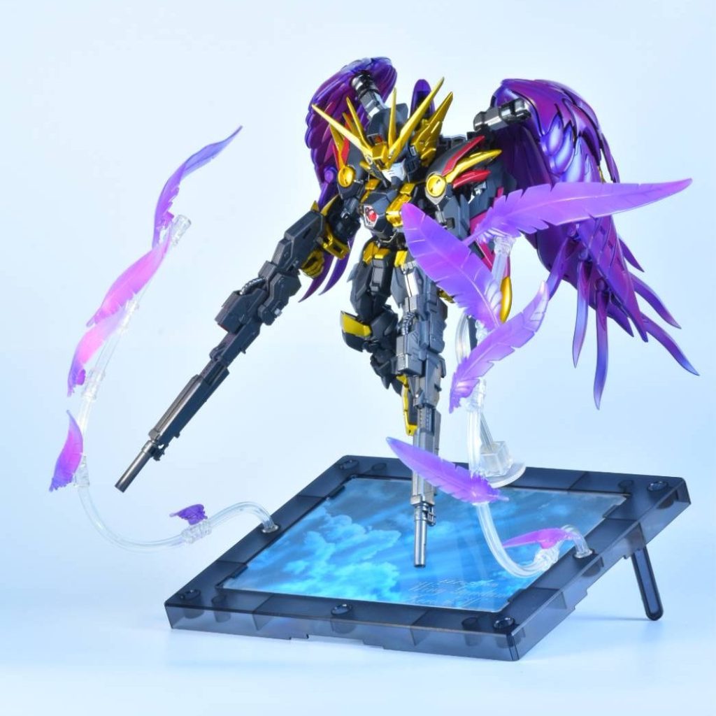 MGSD ウイングガンダムゼロEW全塗装LED組み込み完成品＋