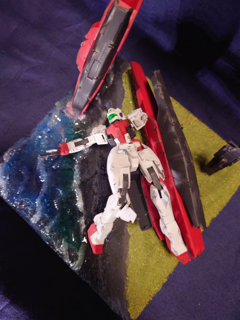 ポージングはマリーの機体なので、女性らしく。