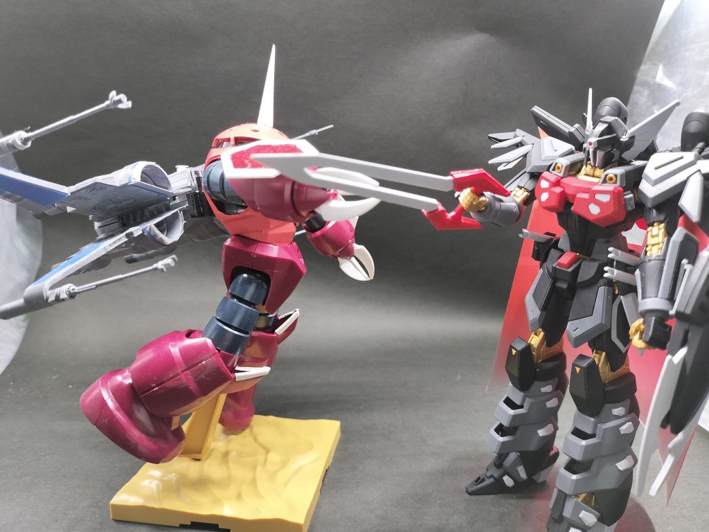 ブラックナイトスコード シヴァとの対決です。ポージングって難しい。