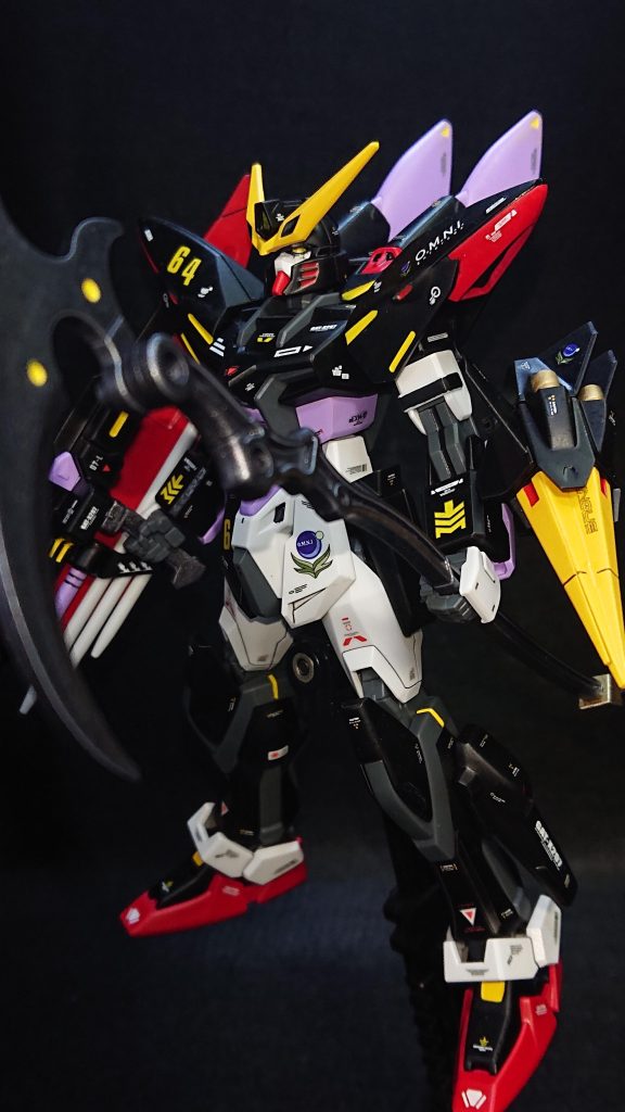 頭部    　　　：ブリッツ胴体    　　　：ストライク腰部    　　　：ストライク肩    　　　　：ブリッツ腕部    　　　：ストライク脚部    　　　：ストライク+ブリッツバックパック：ブリッツ武装    　　　：トリケロス(ブリッツ)     　　　　　　グレイプニール(ブリッツ)     　　　　　　鎌(30MS)