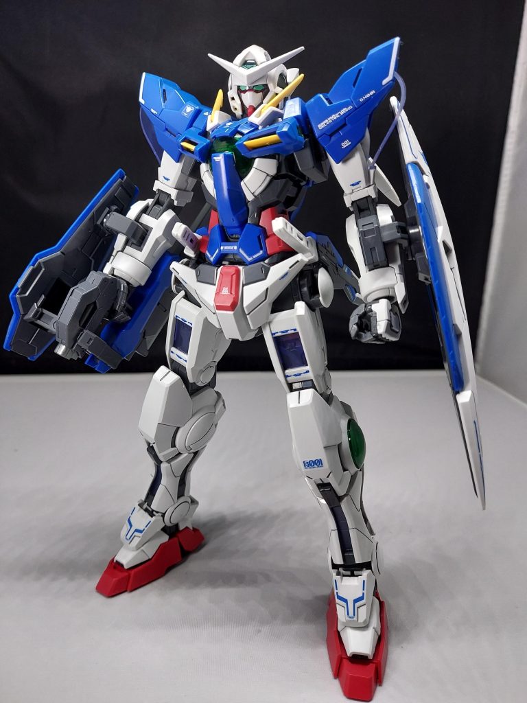 MGエクシア基本的にパチ組にスミイレ、デカールです(^_^;)正月休みはほとんど罪プラの消費でした(  ̄▽ ̄)