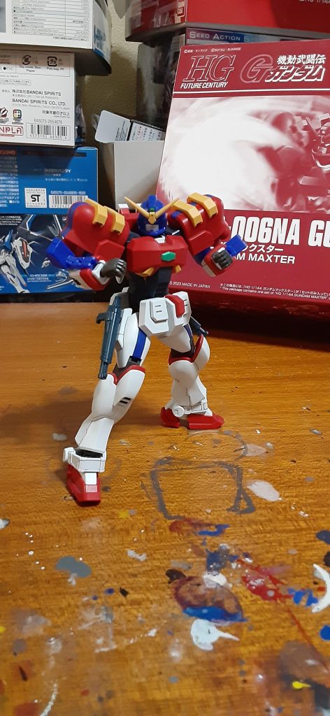 「俺は夢、俺は希望‼️掴んでみせるぜアメリカンドリーム‼️」実は子どもの頃マックスター買えなくて、大人になってこうして集められて本当ありがたい(これはガンダムWも同じ)