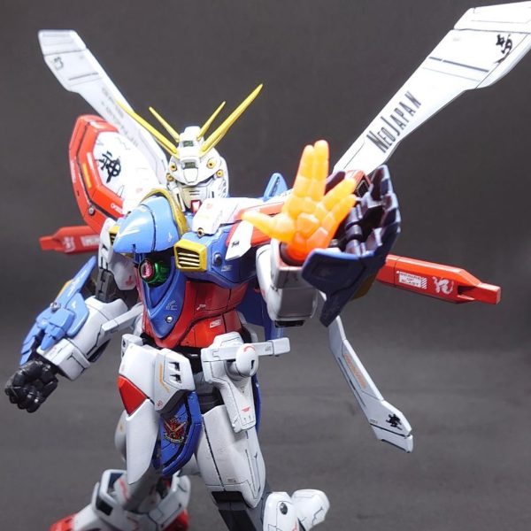 MG シャイニングガンダム+HG ライジングガンダムミキシング