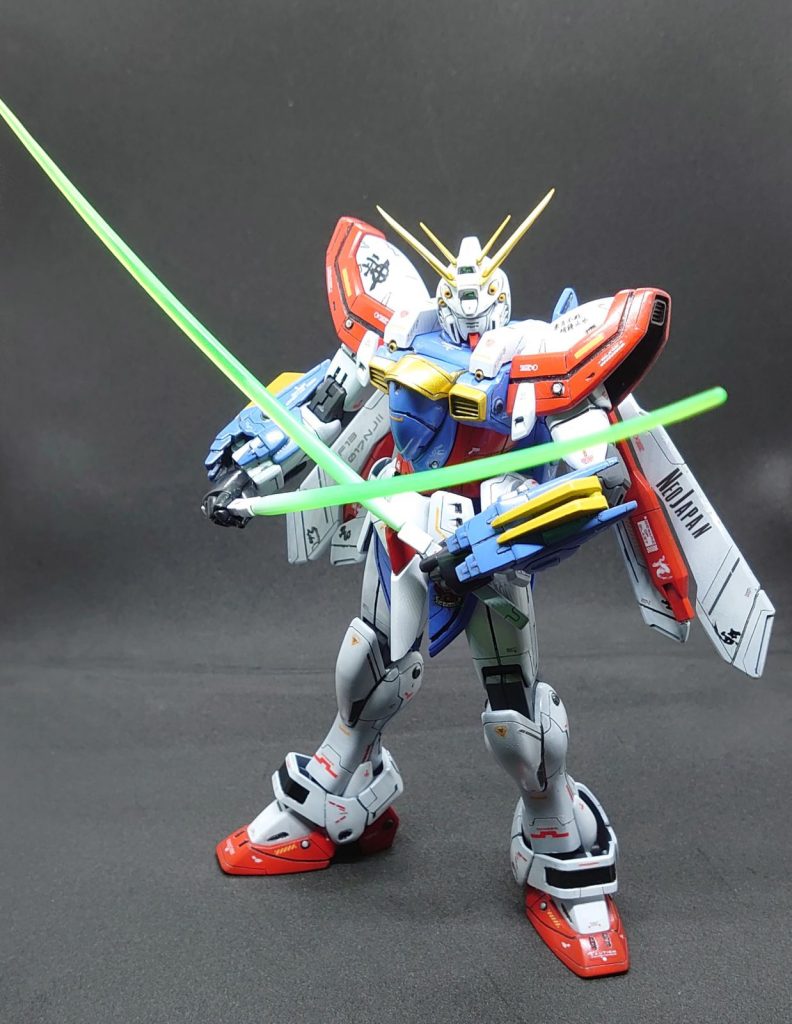 ビームサーベルとゴッドフィンガーはクールホワイトでグラデーションかけてます。