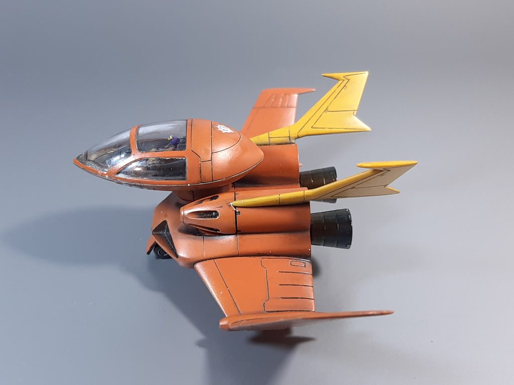 「モ…モビルスーツがジャンプしている！　いや、飛んでいるんだ！」「連邦軍め、なんてモビルスーツを造ったんだ！」