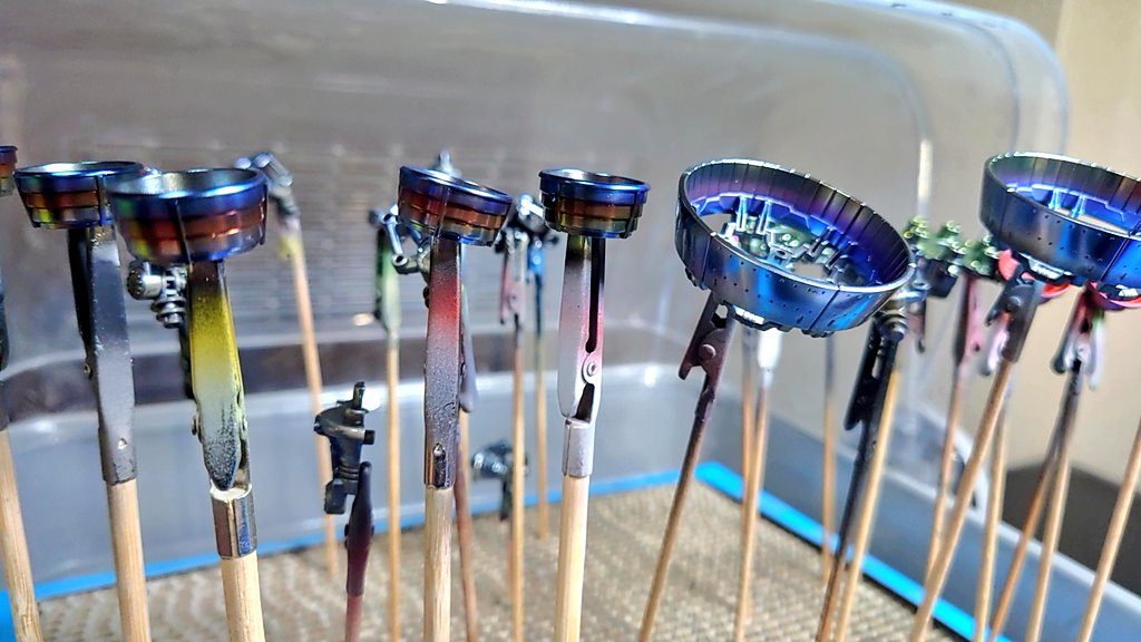 全体と同じくミラーにキャンディ焼け具合が上手くできていればよし